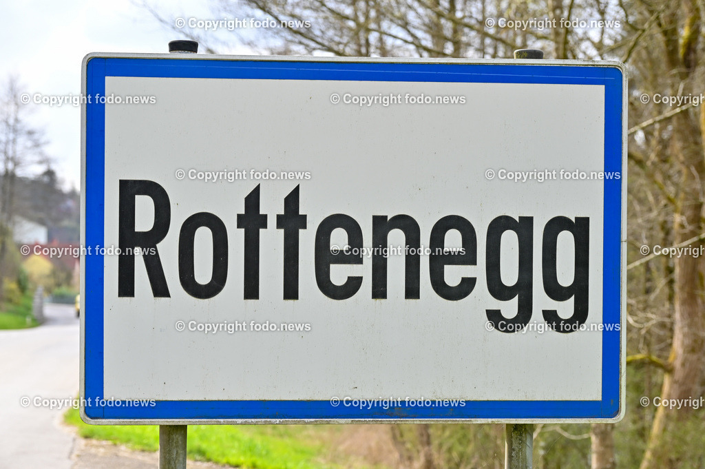 Rottenegg_ Ortstafel_ 04.04.2023-1 | 04.04.2023, Rottenegg, AUT, Ortstafel, im Bild Ortstafel, Ortschild, Ortsanfang, Ortsende