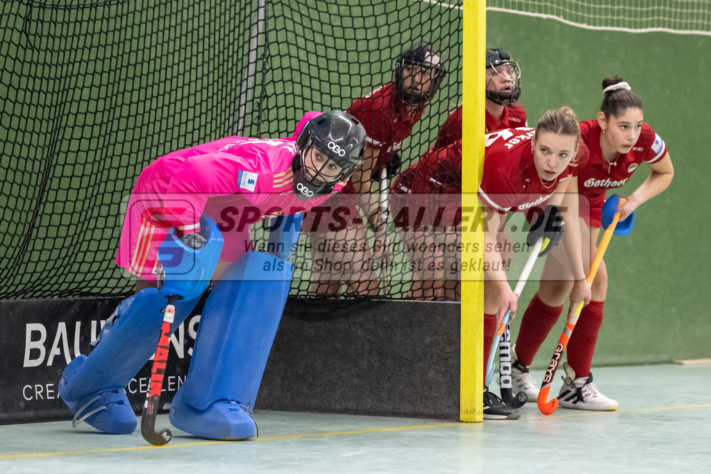 SFE_20230114_0119 | 1. Bundesliga Hockey Damen Rot-Weiss Köln - Uhlenhorst Mülheim am 14.01.2023 in Köln (KTHC Stadion Rot-Weiss Köln Tennis and Hockey Club), Photo: Stephan Fehrmann 2022 (Sports-Gallery),Sielaff Maja ( Torfrau Rot-Weiss Köln #81 )