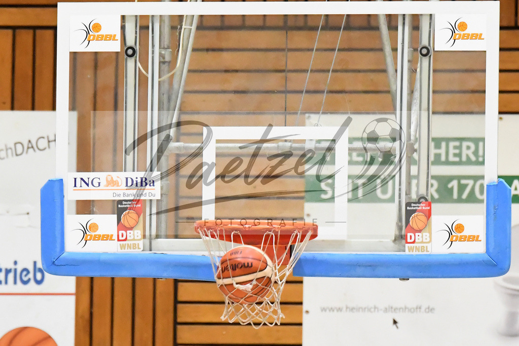 20200126_PANHAL_0075 | Basketball, Frauen: Basketball im Korb beim Spiel der Toyota DBBL zwischen GiroLive-Panthers Osnabrück vs. GISA LIONS SV Halle am 26.01.2020 im Panthers Dome in Osnabrück, Deutschland.(Foto von Nico Paetzel) - Realisiert mit Pictrs.com