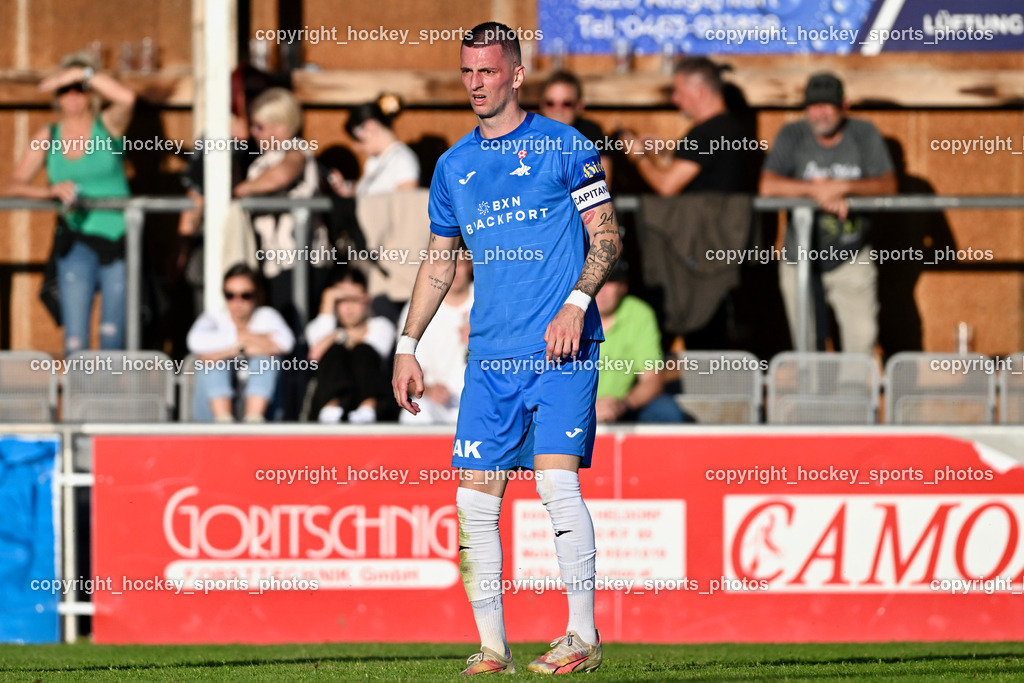 SAK vs. SK Treibach | #24 Zoran Vukovic SAK, SAK vs. SK Treibach, SAK vs. SK Treibach am 29.05.2024 in Klagenfurt (Sportpark Welzenegg), Austria, (Photo by Bernd Stefan)