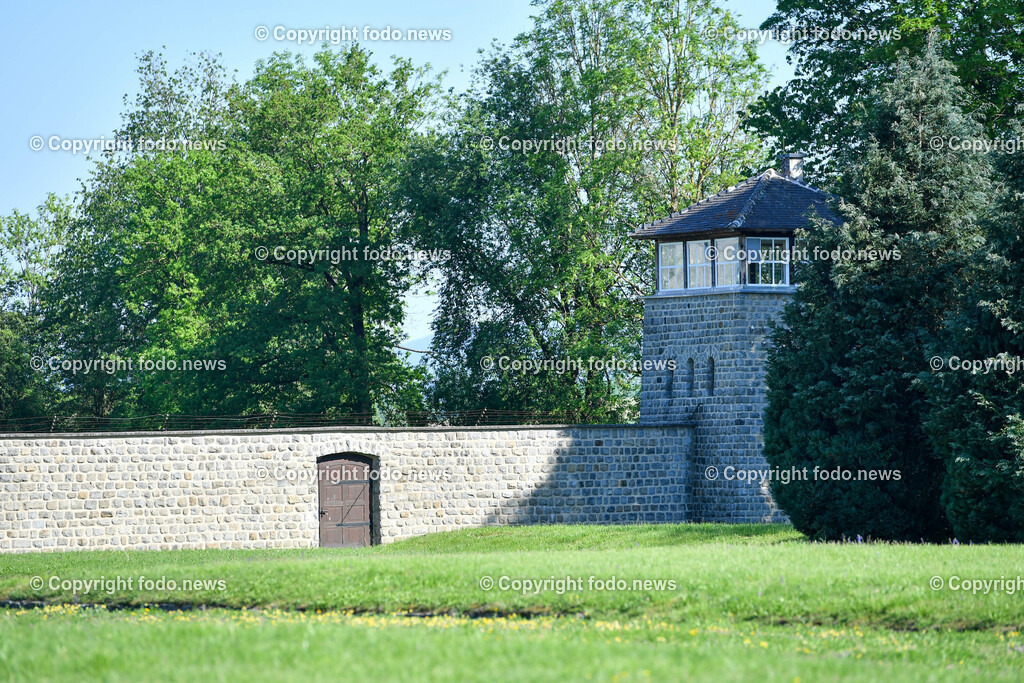 Internationale Gedenk- und Befreiungsfeier Gedenkstaette Mauthausen 2022_ 15.05.2022-38 | 15.05.2022, Mauthausen, AUT, Internationale Gedenk- und Befreiungsfeier Gedenkstaette Mauthausen 2022, im Bild Wachturm// International Liberation Ceremony 2022, Mauthausen CC Memorial 2022/05/15