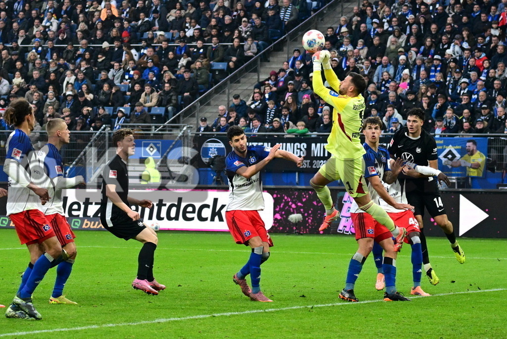 KBS Picture_HSV-Wolfsburg_053 | v.l. Elfadli Daniel (HSV) , Heuer Fernandes Daniel (HSV) , Vuskovic Luka (HSV) ,Sportplatz :  Volksparkstadion, - Realisiert mit Pictrs.com