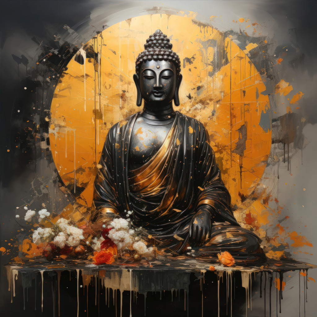 2601026 - Buddha Skulptur | Buddha Motiv als hochwertiges Wandbild oder Poster.