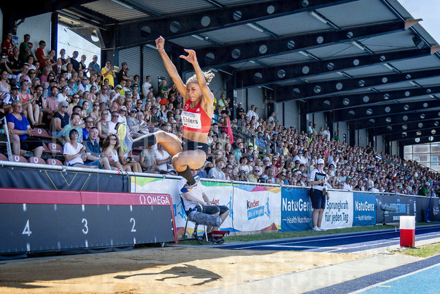 Multisport Event; Ratingen, 28.06.2026 | RATINGEN, GERMANY - JUNE 28, 2026 : Anna-Elisabeth Ehlers (GER / Germany) competing in the Long jump during the Multisport Event at Stadion Ratingen on June 28, 2026 in Ratingen, Germany.