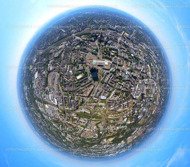 Essen20220823City3 | Luftbild, City und Rathaus Galerie, Westviertel, Essen, Ruhrgebiet, Nordrhein-Westfalen, Deutschland