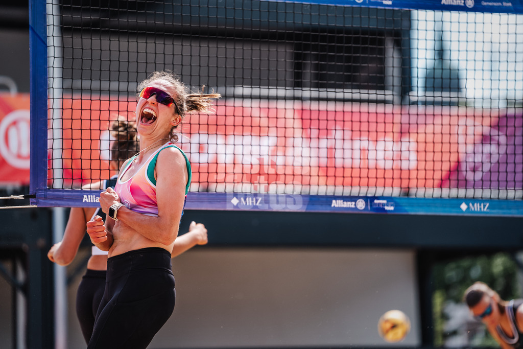 Beachvolleyball | Frauen | Allianz German Beach Tour 2025 | Tourstop Hamburg | 29.05.2025 | Larissa Claassen jubelt