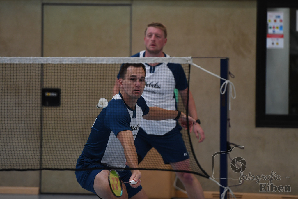 Badminton TV Metjendorf | Herren Doppel, Frank Juchim und Tim Struckenschneider; Badminton TV Metjendorf am 26.10.2025 in Metjendorf (Sporthalle Auf dem Kamp); Photo: Philip Eiben 2025 - Realisiert mit Pictrs.com