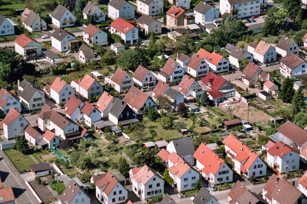 Luftbild: Kandel Siedlung in Kandel im Bundesland Rheinland-Pfalz in Deutschland. Foto: ROL01024.jpg vom 28.08.2005 durch Werner Riehm/FLY-FOTO.de