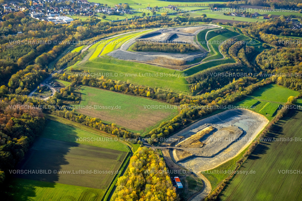 Hamm221015028 | Luftbild, Halde Sundern, ehemalige Zeche Monopol, Herbstfarben, Hamm, Ruhrgebiet, Nordrhein-Westfalen, Deutschland