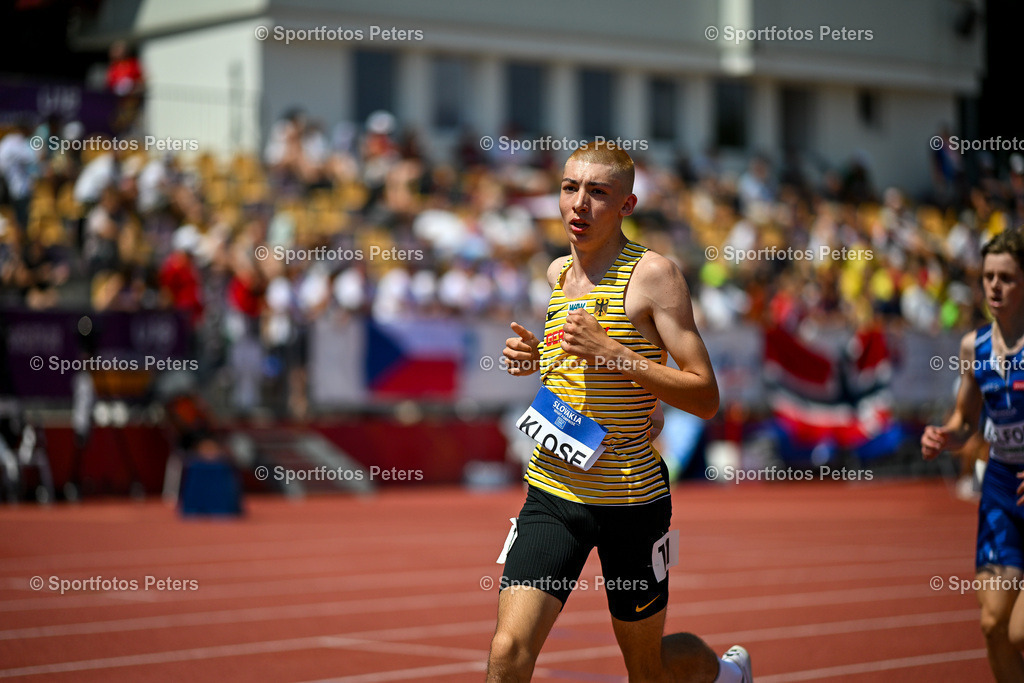 U18 EM - Tag 4_72 | European Athletics U18 Championships am 21.07.2024 in Banska Brystica; 3000m, Paul Klose. Foto: Kai Peters - Realisiert mit Pictrs.com