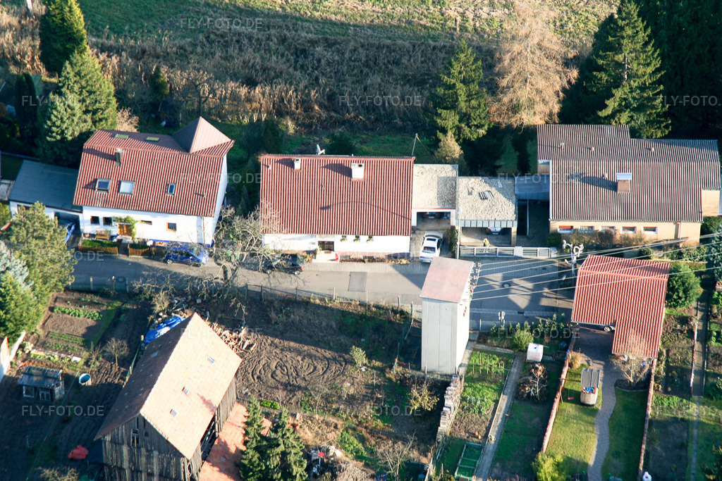 Luftbild: Bergweg in Jockgrim im Bundesland Rheinland-Pfalz in Deutschland. Foto: IMG_0344.jpg vom 10.12.2005 durch Werner Riehm/FLY-FOTO.de