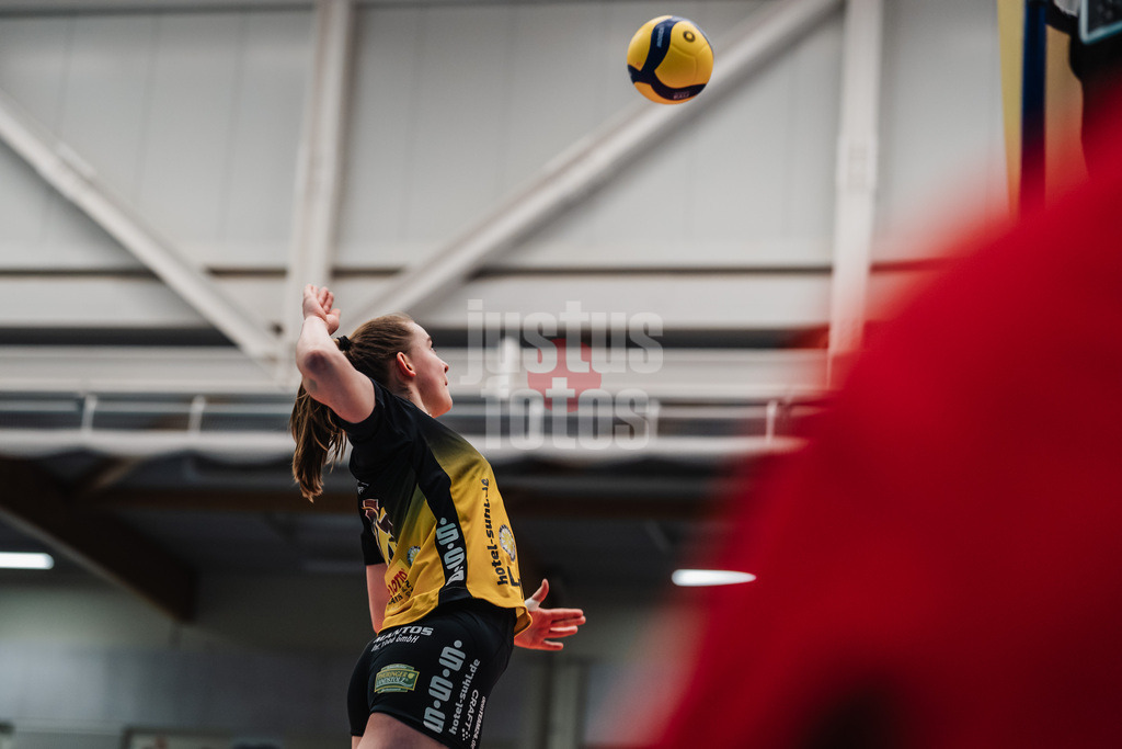 Volleyball | Frauen | Saison 2025/2026 | Volleyball Bundesliga | ETV Hamburger Volksbank Volleys vs. VfB Suhl LOTTO Thüringen | 07.03.2026 | Monika Brancuska (#25, VfB Suhl LOTTO Thüringen) beim Angriff
