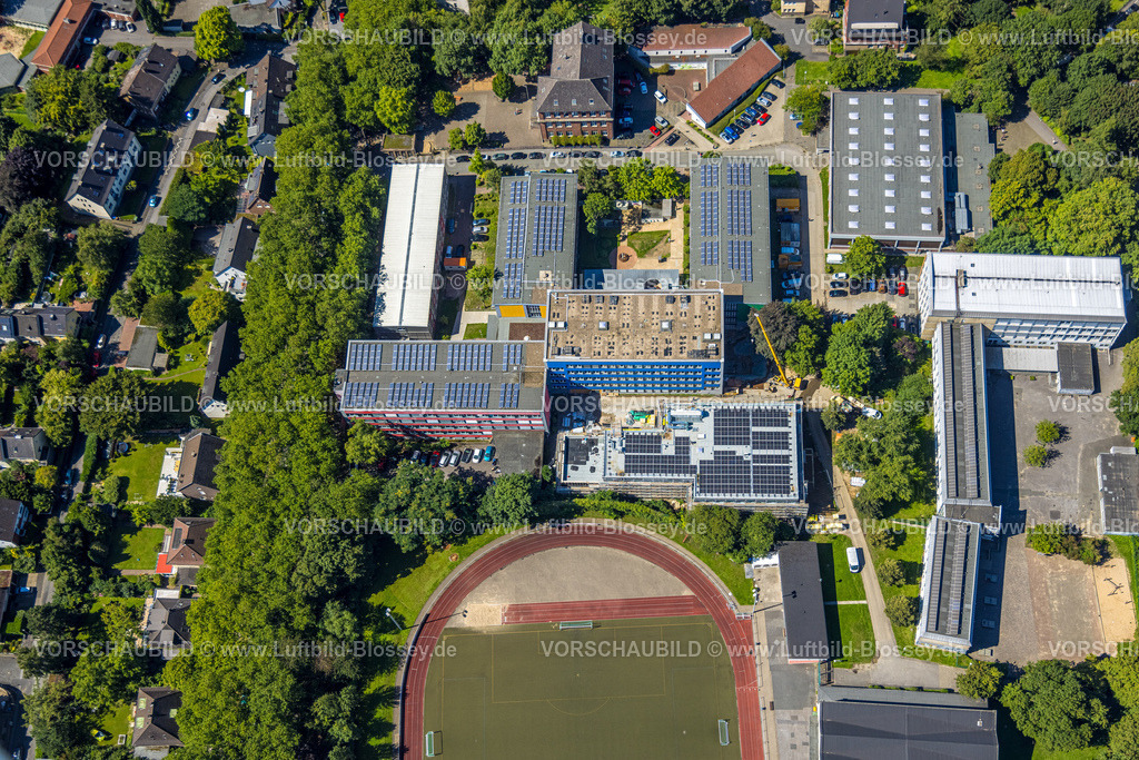 Witten230800467 | Luftbild, Schulzentrum Husemannstraße, Berufskolleg, Otto-Schott-Realschule, Witten, Ruhrgebiet, Nordrhein-Westfalen, Deutschland