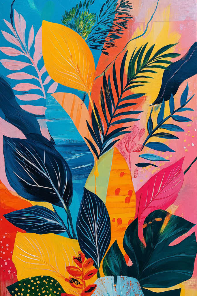 2508031 - Summer Vibes | Moderne Wandbilder auf Leinwand, Acylglas, Alu-Dibond oder als Poster. Tauchen Sie ein in die Welt KI-generierter Kunstwerke - entdecken Sie hochwertige Kunstdrucke unserer Gemälde, Illustrationen und fotorealistischen Motive.