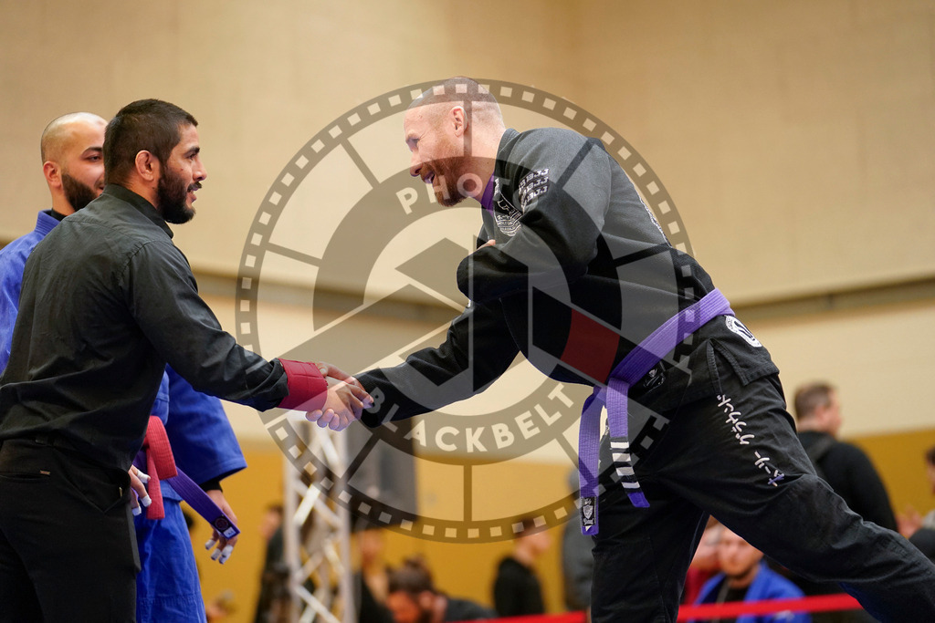 20240203PBB06202 | Fighters compete during the Brazilian Jiu-Jitsu Championship of the AJP Tour in Maintal by Frankfurt am Main, Germany, on February 2, 2024.