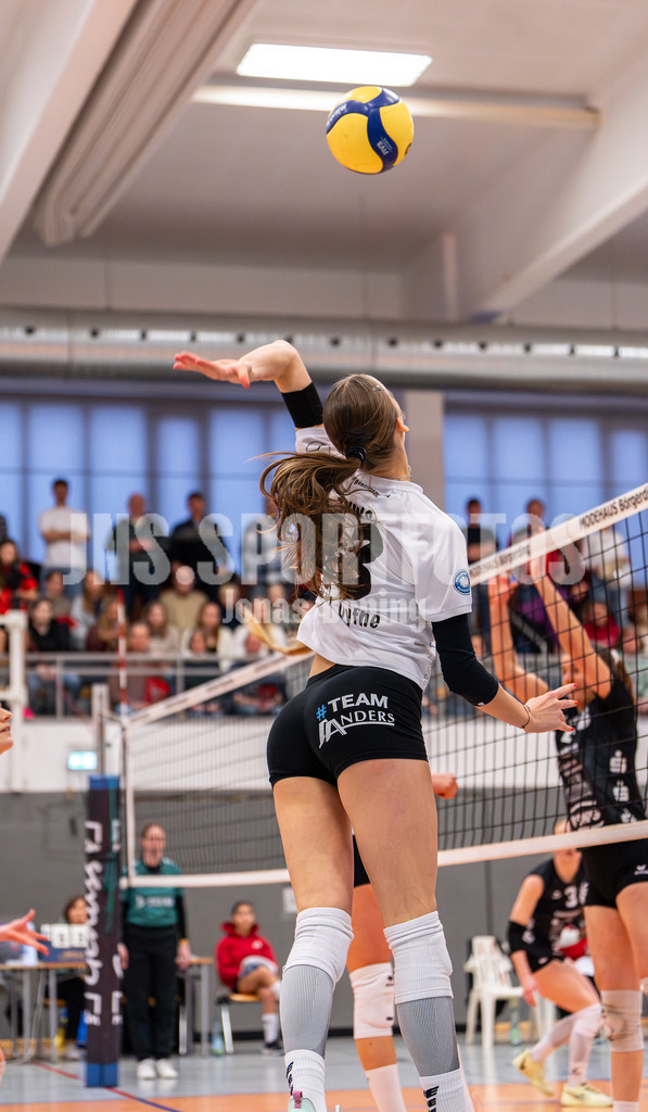Volleyball I Frauen I Saison 2025-2026 I 2 Bundesliga Pro I 17. Spieltag VFL Oythe - VC Stralsund I 1462 | Annelis Lotte Tyws (13,VFL Oythe) - Realisiert mit Pictrs.com