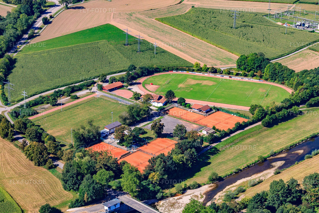 Luftbild: Tennisclub Rosengarten Willstätt e.V. in Willstätt im Bundesland Baden-Württemberg in Deutschland. Foto: IMG_20885.jpg vom 31.08.2009 durch Werner Riehm/FLY-FOTO.deUnser Verein in Willstätt / TCR Willstätt