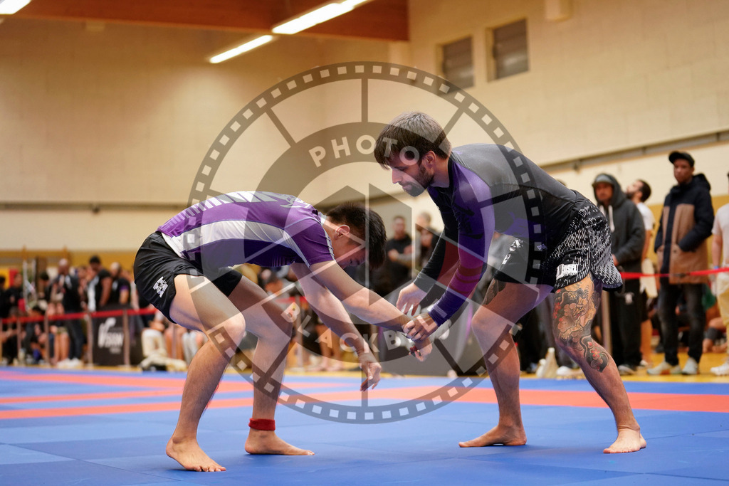 20240203PBB09265 | Fighters compete during the Brazilian Jiu-Jitsu Championship of the AJP Tour in Maintal by Frankfurt am Main, Germany, on February 2, 2024.