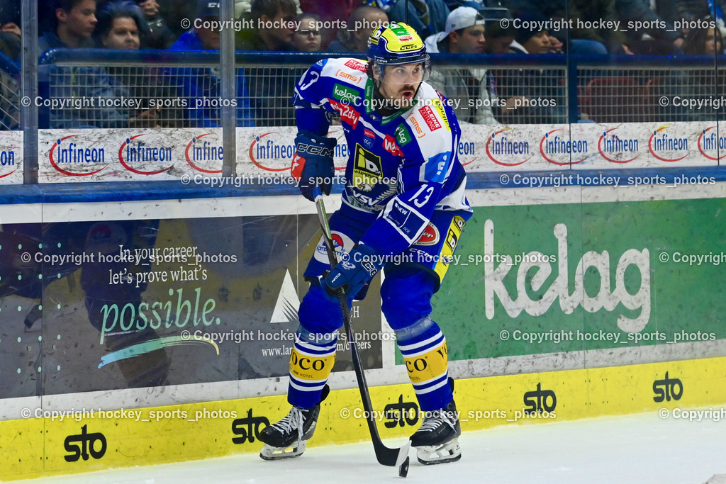 EC IDM WÄRMEPUMPEN VSV vs. Vienna Capitals | #13 Adam Helewka EC VSV, EC IDM WÄRMEPUMPEN VSV vs. Vienna Capitals, EC IDM WÄRMEPUMPEN VSV vs. Vienna Capitals am 16.11.2025 in Villach (Stadthalle Villach), Austria, (Photo by Bernd Stefan)