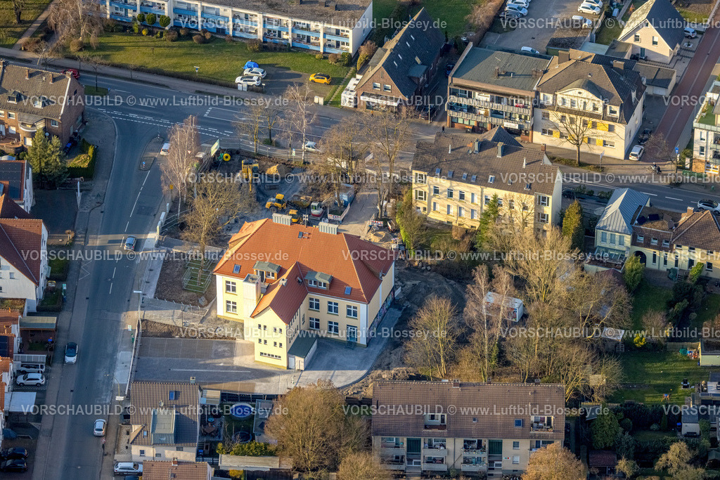 Hamm260204047 | Luftbild, Jugendcafe Werries, Alte Schule Werries mit Baustelle, Uentrop, Hamm, Ruhrgebiet, Nordrhein-Westfalen, Deutschland