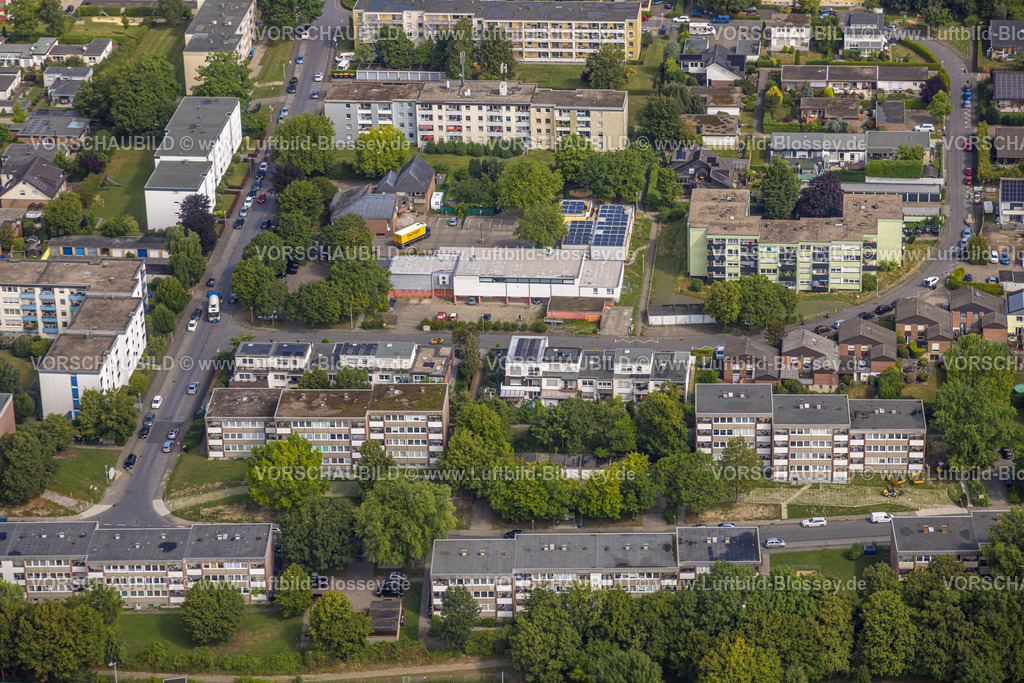 Hamm250700544Heessen | Luftbild, Dasbecker Markt an der Goldsternstraße, Mehrfamilienhäuser zwischen Irisweg und Asternweg, Stadtbezirk Heessen, Hamm, Ruhrgebiet, Nordrhein-Westfalen, Deutschland