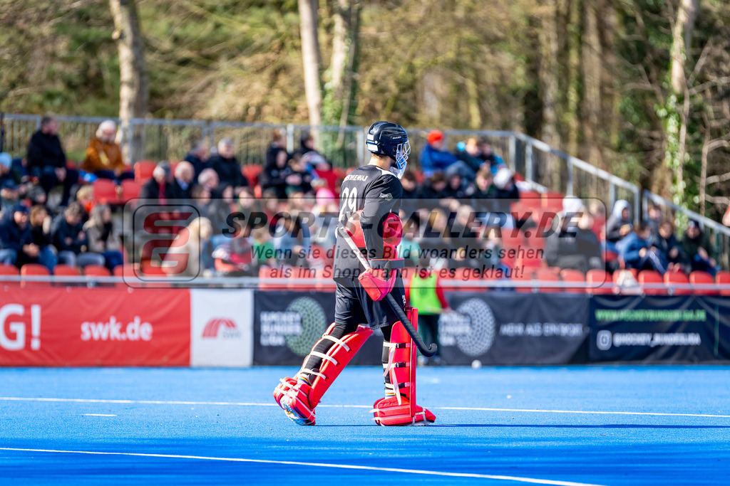 HK_20240323_109934 | 1. Bundesliga Hockey Herren Crefelder HTC - Mannheimer HC am 23.3.2024 Crefelder HTC  Hüttenallee, Krefeld , Joshua Onyekwue Nnaji Torwart ( Crefelder HTC #29 )