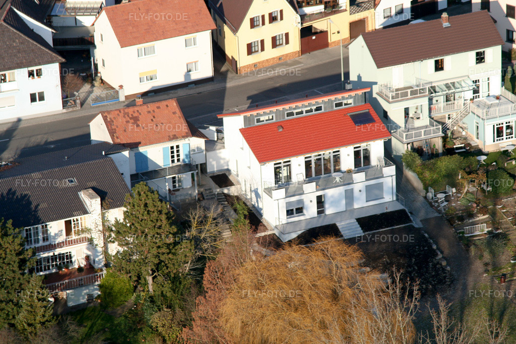 Luftbild: Bahnhofstr in Jockgrim im Bundesland Rheinland-Pfalz in Deutschland. Foto: IMG_0389.jpg vom 10.12.2005 durch Werner Riehm/FLY-FOTO.de