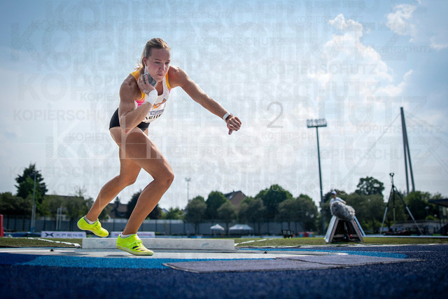 Multisport Event; Ratingen, 27.06.2026 | RATINGEN, GERMANY - JUNE 27, 2026 : Lexie Keller (USA / United States) competing in the shot put during the Multisport Event at Stadion Ratingen on June 27, 2026 in Ratingen, Germany.