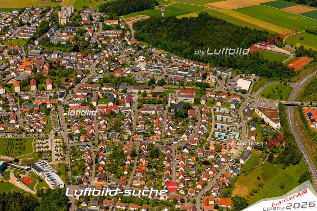 Das Luftbild zeigt : Wetzgau Schwäbisch Gmünd - Die Luftaufnahme wurde 2024 vom UL-Flugzeug aus erstellt ( keine Drohne ) - Hochauflösende Luftaufnahme - Für grossformatige Ausdrucke geeignet. Die Geschenkidee !Mit Lizenz und Bildrechte bestellbar