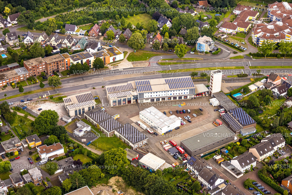 Bottrop240701224 | Luftbild, Feuerwehr Bottrop - Feuerwache und Rettungswache 1 Löschzug Altstadt, Nord-Ost, Bottrop, Ruhrgebiet, Nordrhein-Westfalen, Deutschland