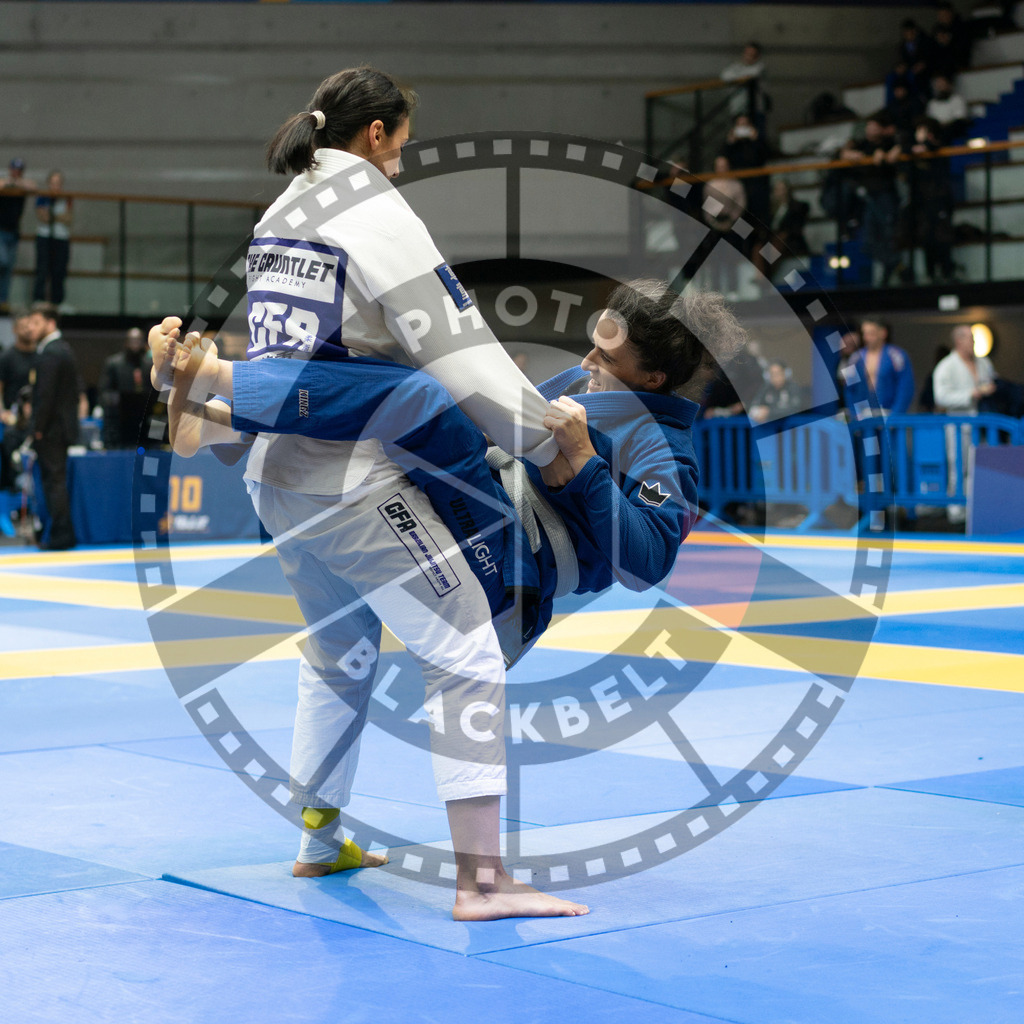 20240119PBB3266 | Fighters compete during the IBJJF European Championship in Paris, France, on January 19, 2024.