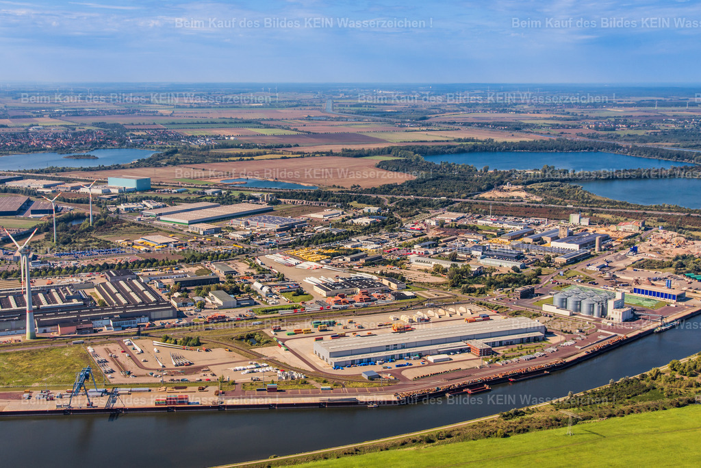 Magdeburg Luftbild Industriehafen Abstiegskanal Rothensee Verwaltungsgebäude-6962 | Magdeburg Hafen - Realisiert mit Pictrs.com