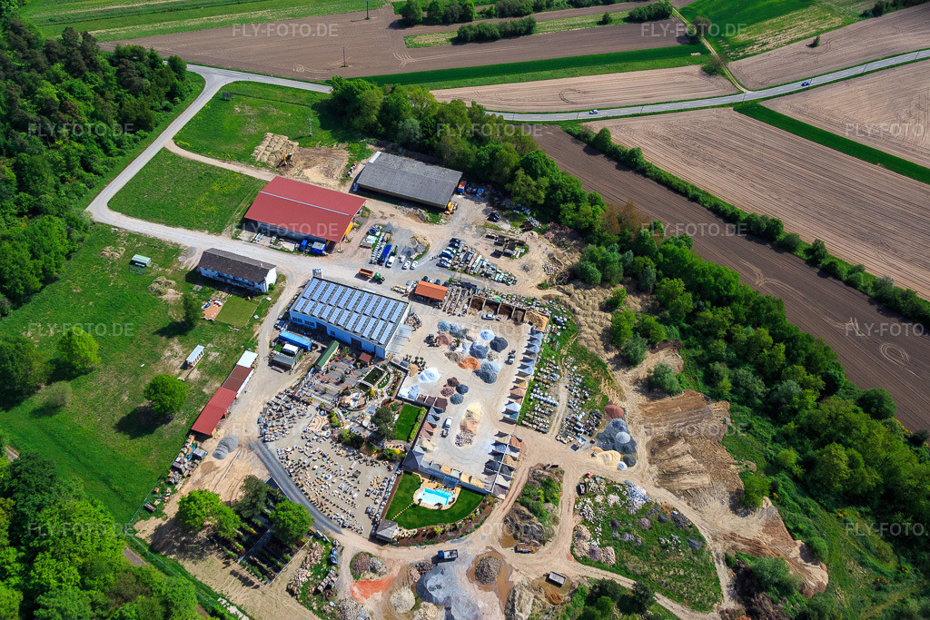 Luftbild: Palatinum Landschafts u. Gartendesign in Hagenbach im Bundesland Rheinland-Pfalz in Deutschland. Foto: IMG_078427.jpg vom 08.05.2015 durch Werner Riehm/FLY-FOTO.dePalatinum