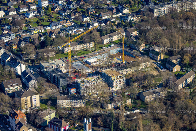 Muelheim230201355 | Luftbild, Bauprojekt und Neubau an der Elisabeth-Selbert-Straße, Altstadt II - Nordost, Mülheim an der Ruhr, Ruhrgebiet, Nordrhein-Westfalen, Deutschland