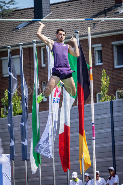 Multisport Event; Ratingen, 28.06.2026 | RATINGEN, GERMANY - JUNE 28, 2026 :  Téo Bastien (FRA / France) competing in the pole vault during the Multisport Event at Stadion Ratingen on June 28, 2026 in Ratingen, Germany.