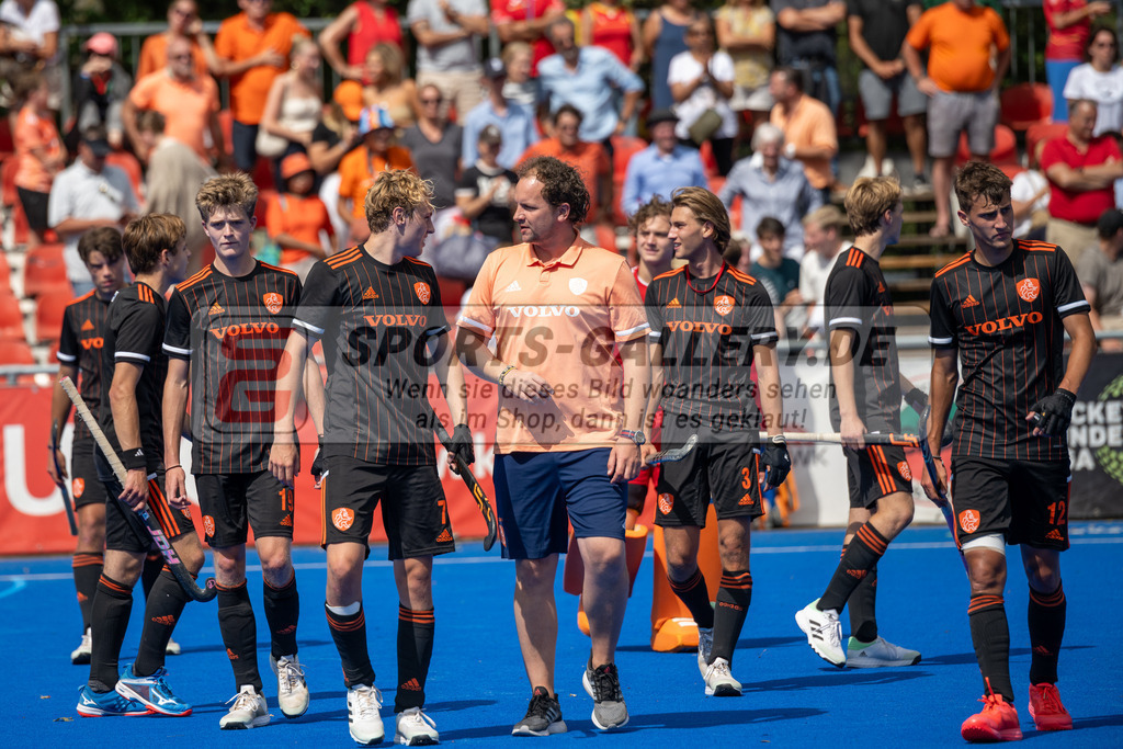 SFE_20230716_0241 | EuroHockey EM U18 Boys 3th 4th Netherlands vs Spain am 16.07.2023 in Krefeld (Gerd-Wellen-Hockeyanlage), Photo: Stephan Fehrmann 2023 (Sports-Gallery)
