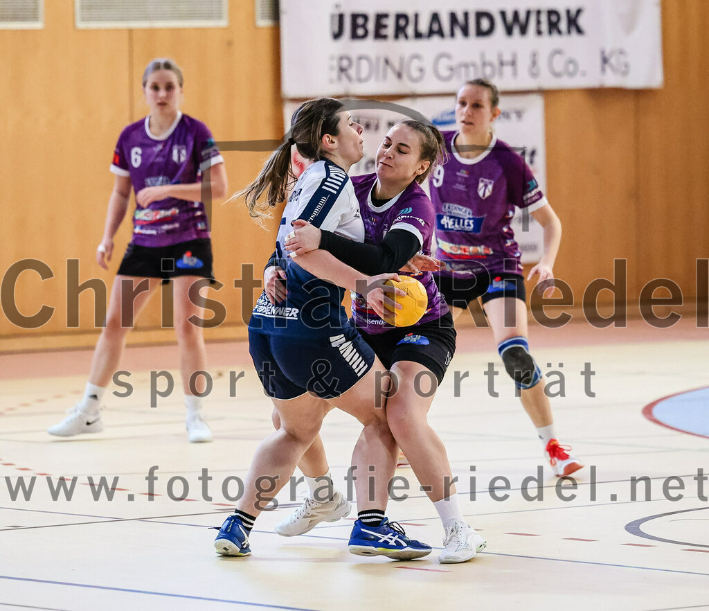 2023-12-16_109_SpVgg_Altenerding_gegen_HC_Donau-Paar_II | Erding, Deutschland, 16.12.2023:
Handball, Bezirksoberliga Frauen Altbayern 2023 / 2024, 10. Spieltag, SpVgg Altenerding gegen HC Donau/Paar II, Endergebnis: 22:22

Foto: Christian Riedel / fotografie-riedel.net