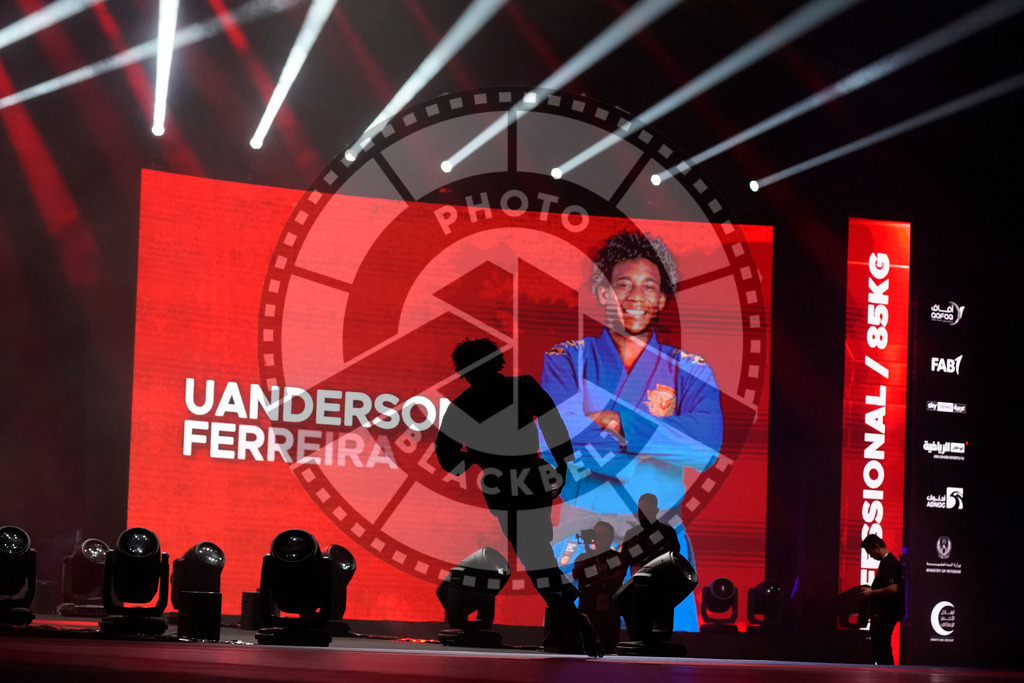 20231110PBB2309 | Fighters compete during the AJP World Professional Championship blackbelt finals in the Mubadala Arena in Abu Dhabi, Arab United Emirates, on November 10, 2023.