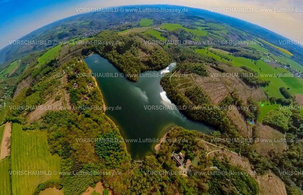 Breckerfeld240590264Gloertalsperre | Luftbild, Glörtalsperre und Fluss Glör umgeben von Wald und Wiesen, Baustelle Glörstraße, Waldgebiet, Erdkugel, Fisheye Aufnahme, Fischaugen Aufnahme, 360 Grad Aufnahme, tiny world, little planet, fisheye Bild, Loh, Breckerfeld, Ruhrgebiet, Nordrhein-Westfalen, Deutschland