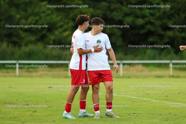 Fußball I Herren I Senioren Landesliga Holstein I 5. Spieltag I SC Rönnau - VfB Lübeck U21 I 23.08.2025.0024 | v.l. Elias Muslim Fadhil Al-Saadi (11, VfB Lübeck U21), Ramiz Demir (10, VfB Lübeck U21) - Realisiert mit Pictrs.com