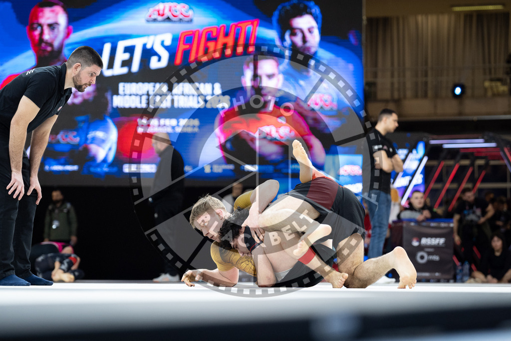 20260214PBB1526 | Fighters compete during the ADCC European Trials  competition day 1 in Belgrade, Serbia, on February 14, 2026.