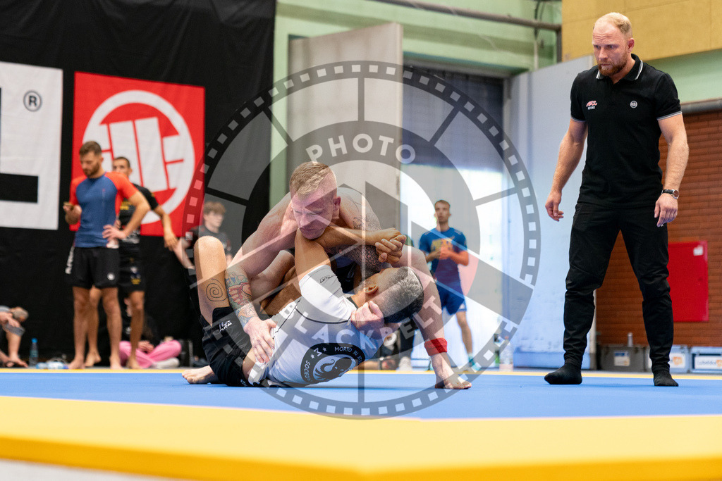 20230916PBB6211 | Fighters compete during the grappling tournement ADCC Trials (European, Middle East and African Championship) in Warsaw, Poland, on September 16, 2023.