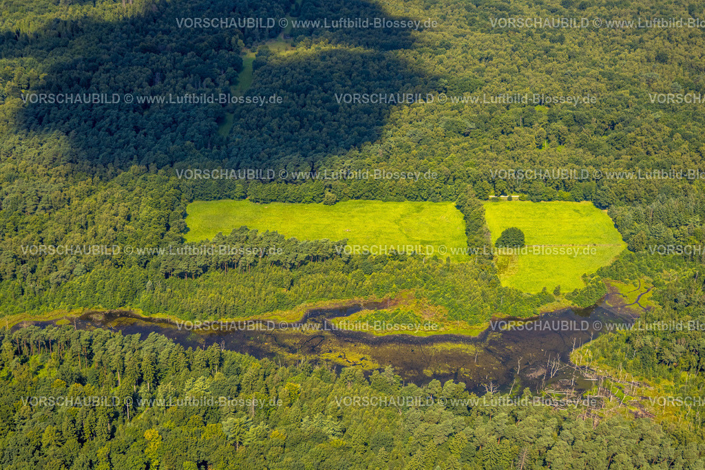 Bottrop250801373Kirchhellen | Luftbild, Kirchheller Heide, Weihnachtssee im Naturschutzgebiet NSG, Kirchhellen-Nord-West, Bottrop, Ruhrgebiet, Nordrhein-Westfalen, Deutschland