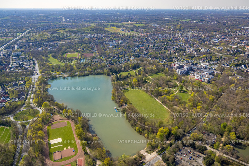 Gelsenkirchen220402813 | Luftbild, Berger See mit Berger Anlagen, Buer, Gelsenkirchen, Ruhrgebiet, Nordrhein-Westfalen, Deutschland