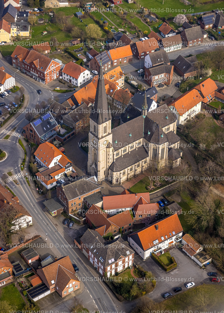 Lippetal240307099 | Luftbild, kath. Wallfahrtskirche  St. Ida Basilika, Lippetal, Herzfeld, Nordrhein-Westfalen, Deutschland