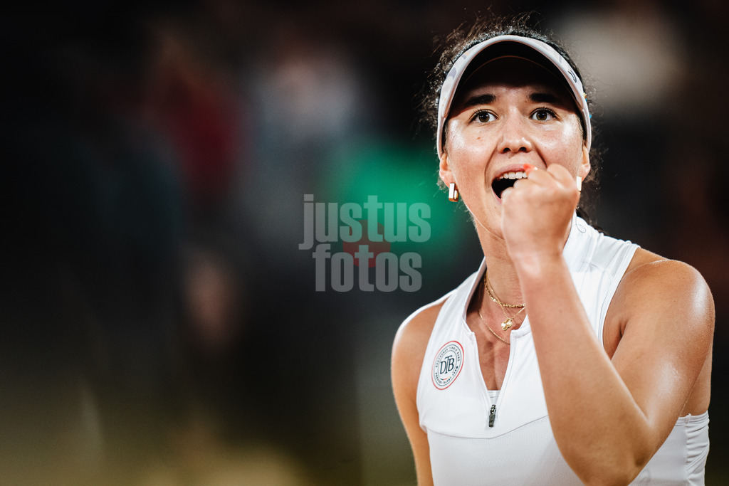 Tennis | Frauen | WTA Tour 250 | European Open Hamburg | Panna Udvardy (HUN) vs. Eva Lys (GER) | 26.07.2023 | Eva Lys (GER) jubelt Emotionen