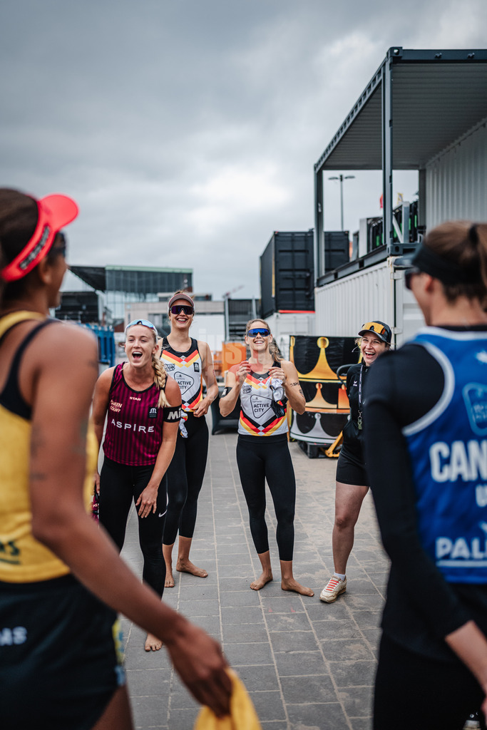 Beachvolleyball | Frauen | Queen and King of the Court | Hamburg | 02.06.2024 | Svenja Müller Cinja Tillmann