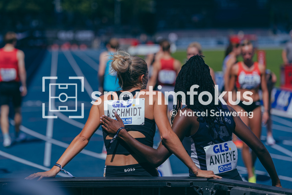Deutsche Meisterschaften der Frauen und Männer 2026 | Alica Schmidt, SCC Berlin, 800-Meter-Lauf, Halbfinale, Deutsche Meisterschaften der Frauen und Männer 2026, Lohrheidestadion Bochum-Wattenscheid, 25.07.2026. Foto: Marcel Schwering / sportimfokus - Realisiert mit Pictrs.com