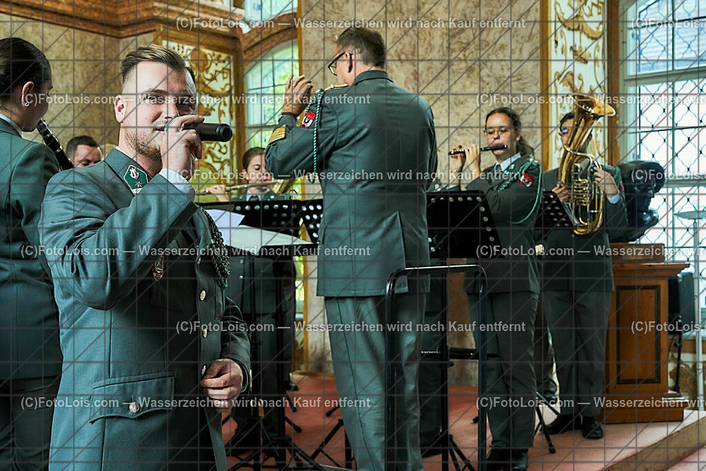 ALS1608_XXXIX-Chopin-Festival_Ausklang_Militaermusikkapelle NOe | (C)FotoLois.com, Alois Spandl, XXXIX. internationales CHOPIN-Festival in der Kartause Gaming, AUSKLANG in der Barockbibliothek mit der Militärmusik Niederösterreich unter der Leitung von Militärkapellmeister Oberst Adolf Obendrauf, So 6. August 2023.