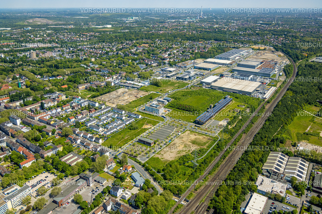Gelsenkirchen230511466 | Luftbild, Kohlebunker, Neubau am Kohlebunker, Industriepark Schalker Verein, Europastraße, bilstein group, Dokas Handelsgesellschaft mbH, Gelsenkirchen-Bulmke-Hüllen, Gelsenkirchen, Ruhrgebiet, Nordrhein-Westfalen, Deutschland